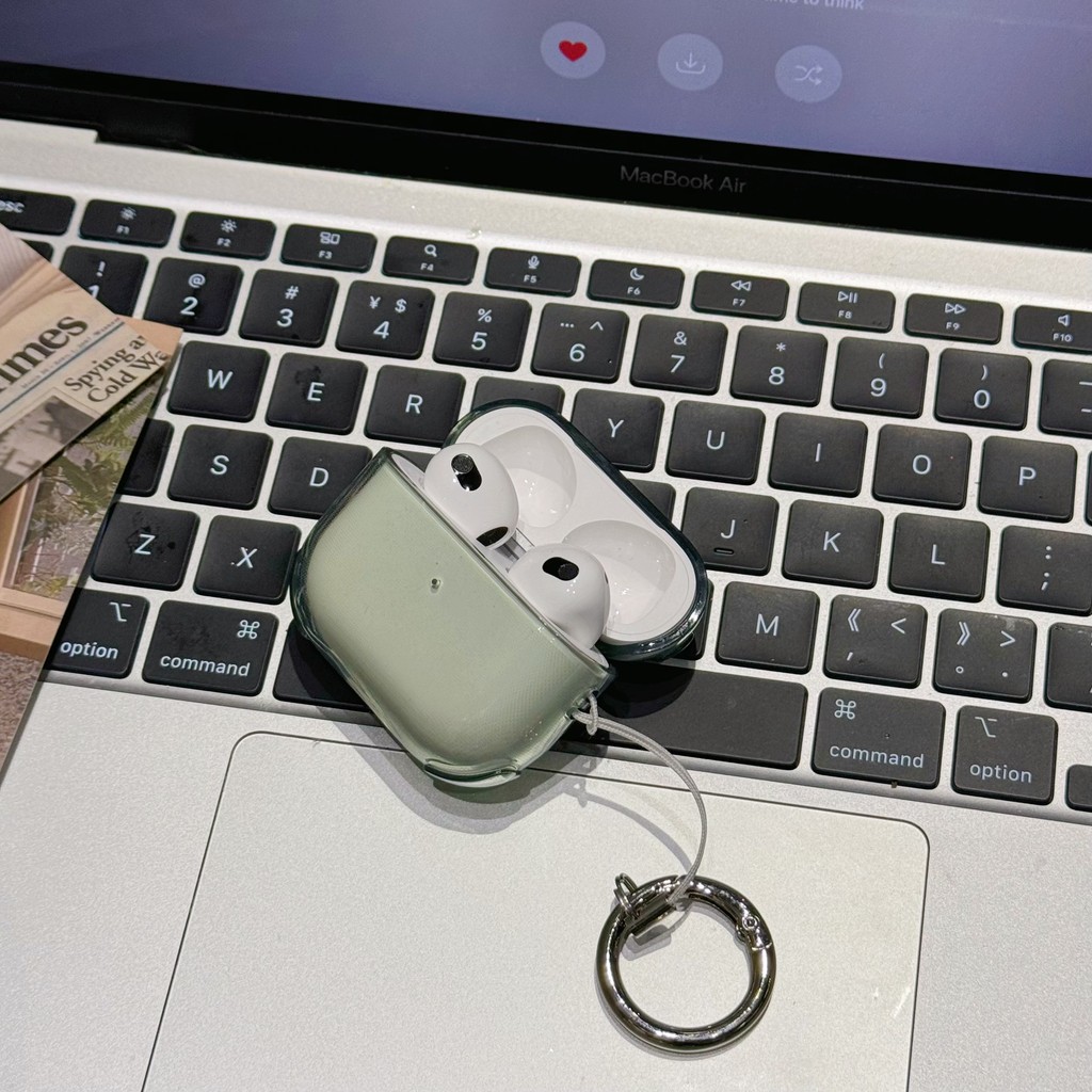 Clear Soft With Keychain Shockproof Korea Simple Case for AirPods 4 ANC ...