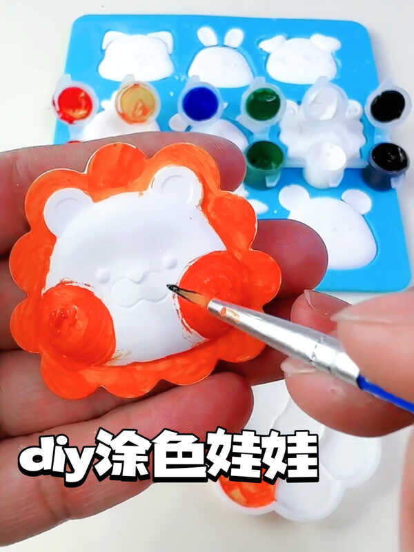 DIY Kit Creative Painting Pigment Filling Handmade Plaster Doll ...