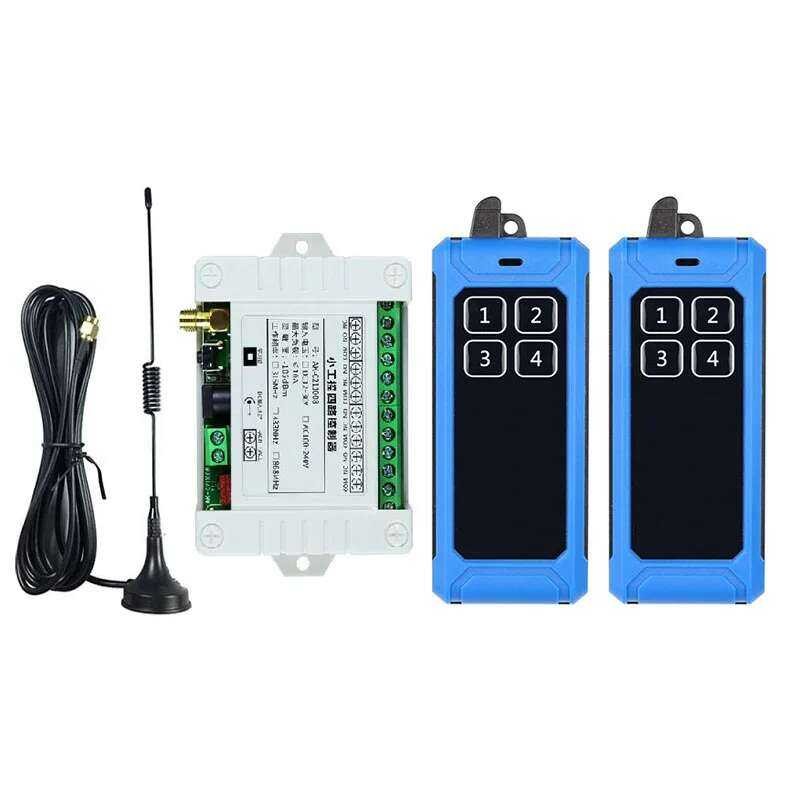 A6 433Mhz 1 DC 12V 24V 36V 4Ch 4Channel RF Wireless Remote Control ...