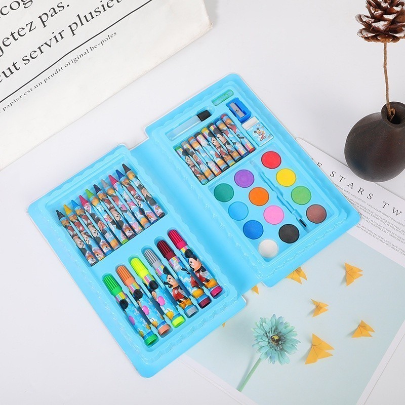 【COD】 86pcs Kids Coloring Set Painting Water Color Crayon Drawing Sets ...