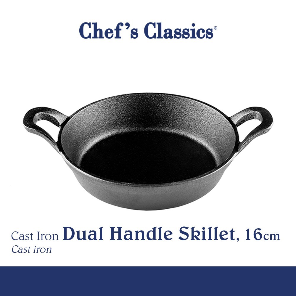 Chef's Classics Cast Iron Dual Handle Skillet, 16cm | Shopee Philippines