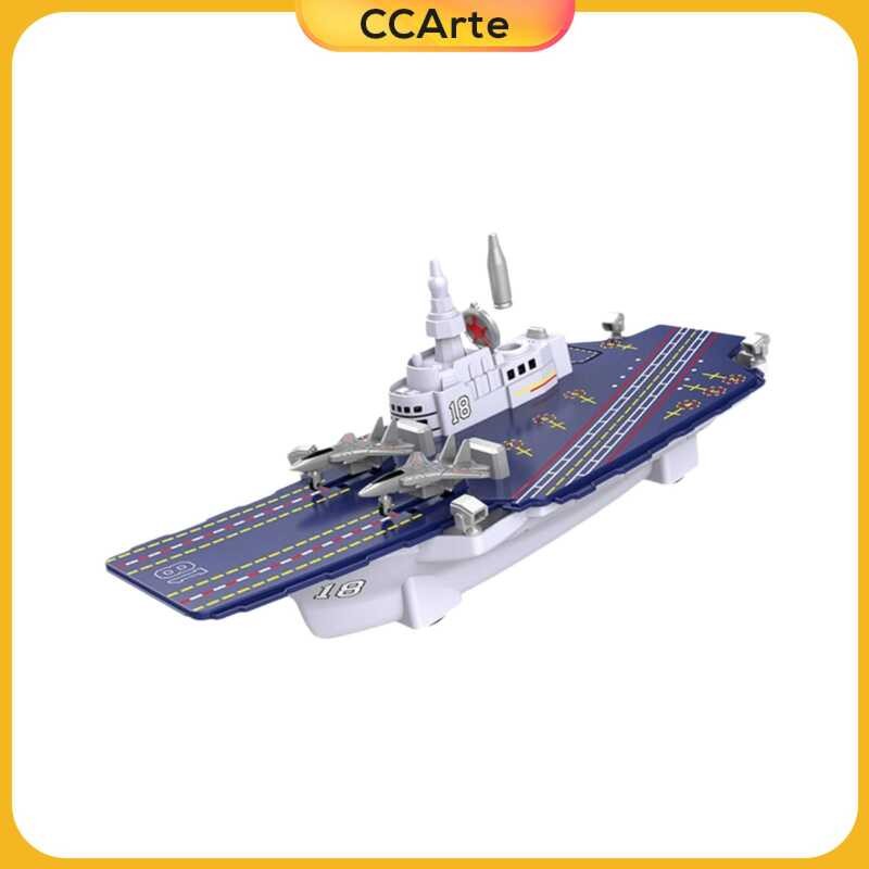 Xj Ccarte Aircraft Carrier Model 4D Warship Large Ship Showcase Playset ...