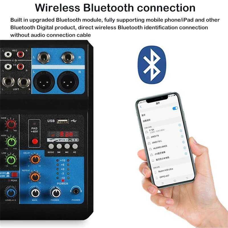 5 HD Channel Professional Portable Console Computer Input 48V Power ...