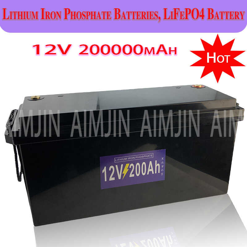 200Ah 12V Lifepo4 Battery Pack Para Sa Solar Energy Storage Yacht Robot ...