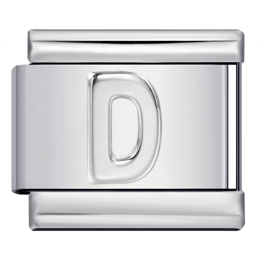 DIY Making Hot Fashion Convexity Silver Color 26 Letters AZ Italian