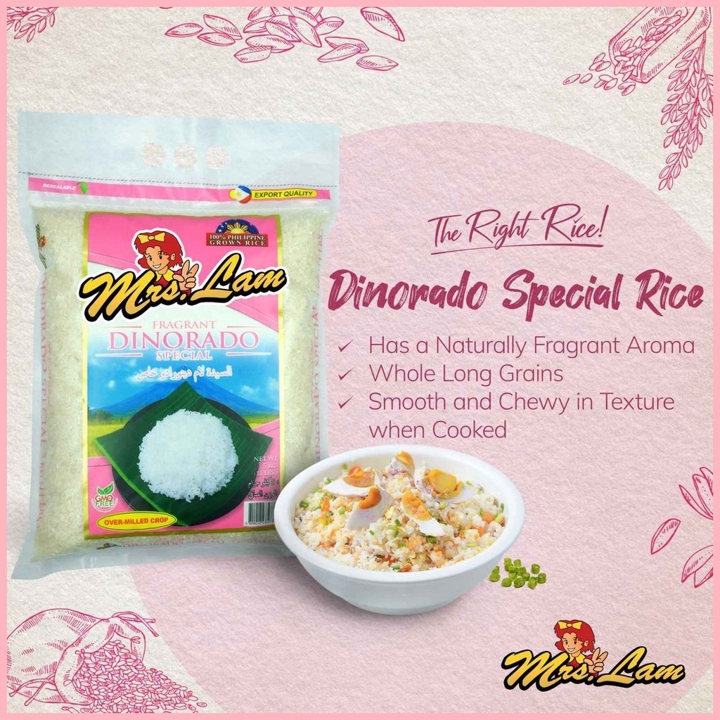 Mrs Lam Dinorado Special Rice (10 KG) | Shopee Philippines