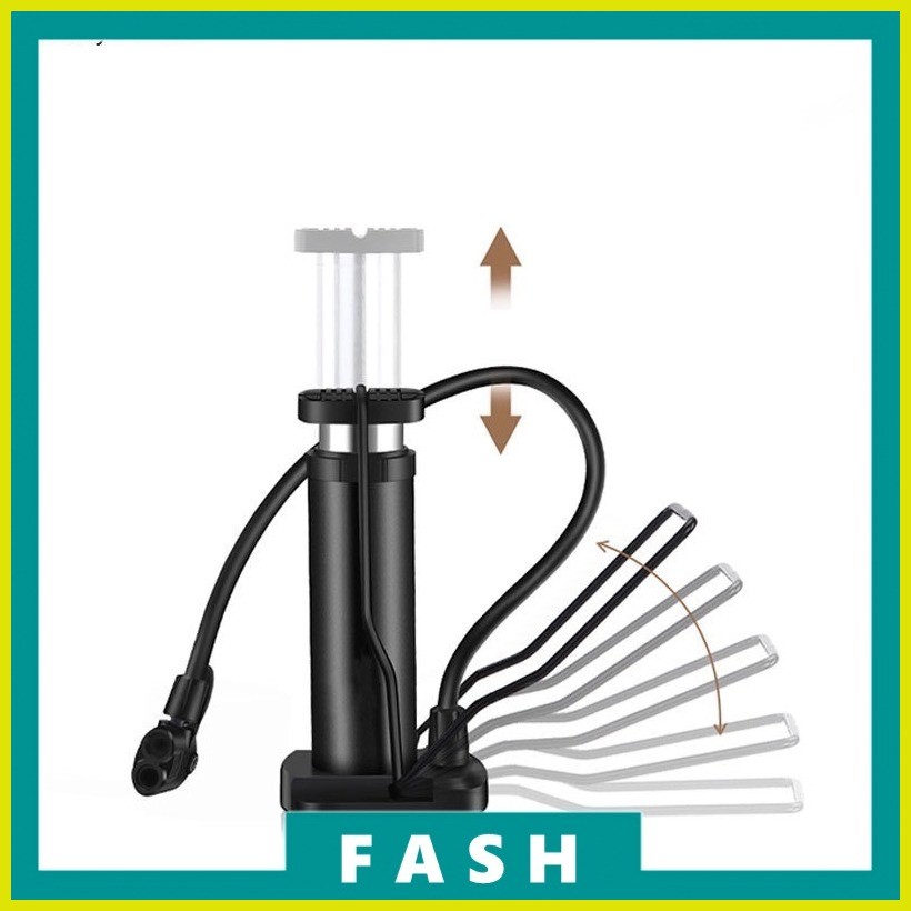 ♟ Bike Pump Bicycle Foot Pump Mini Portable High Pressure Floor
