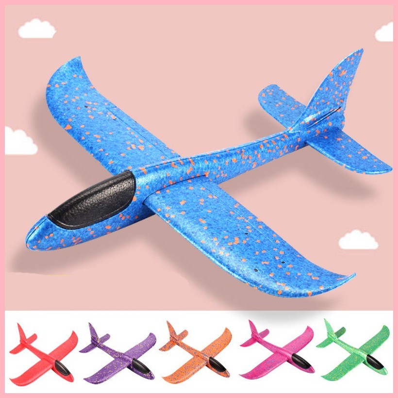 Throwing Lightweight Airplane with LED Light Up Kid Foam Plane Glider