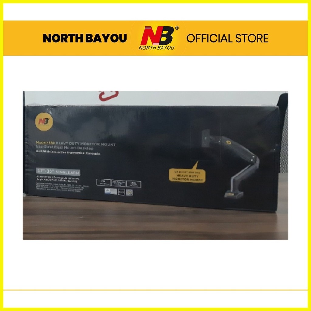 ♠ North Bayou Bayou F80 Monitor Desk Mount Stand Full Motion Swivel Arm