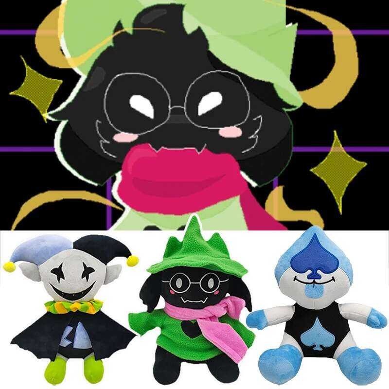 A Jevil Deltarune Plush Toy Cartoon Ralsei Lancer Plushie Animals ...