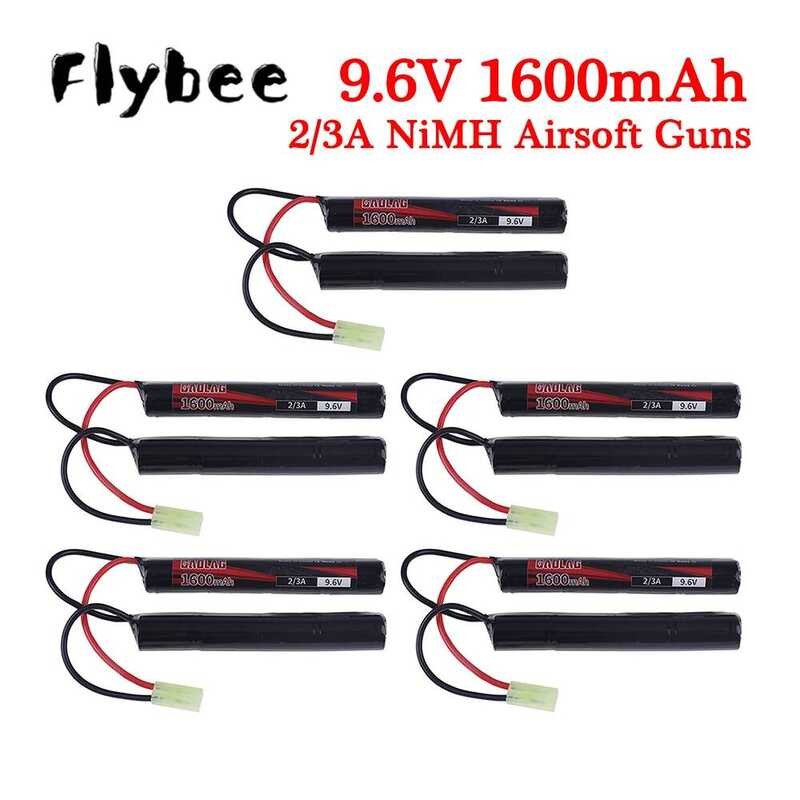8.4V 1600Mah 2/3A Nimh Battery Mini Tamiya Plug And Charger For Airsoft