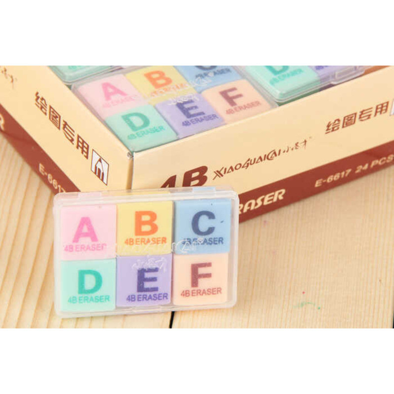 AS ABC Eraser School Supplies ( 6Pcs Mini Eraser/Pack ) | Shopee ...