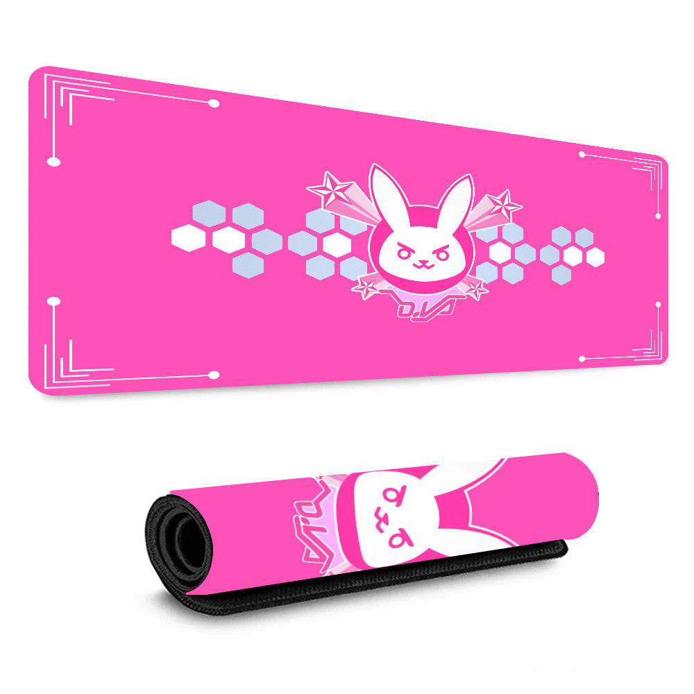 Gaming Mousepad Overwatch Dva Anime Girl Custom Non Slip Laptop Mouse ...