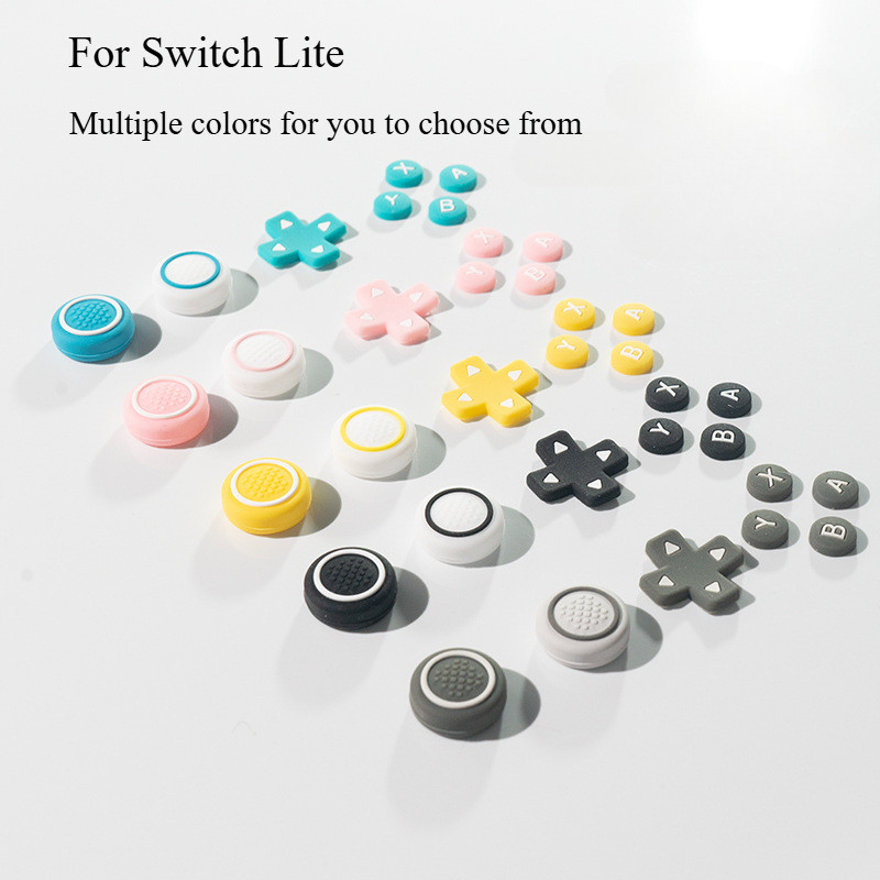 Nintendo Switch Lite Silicone Button Paste Lite Joystick Cap Cross ...