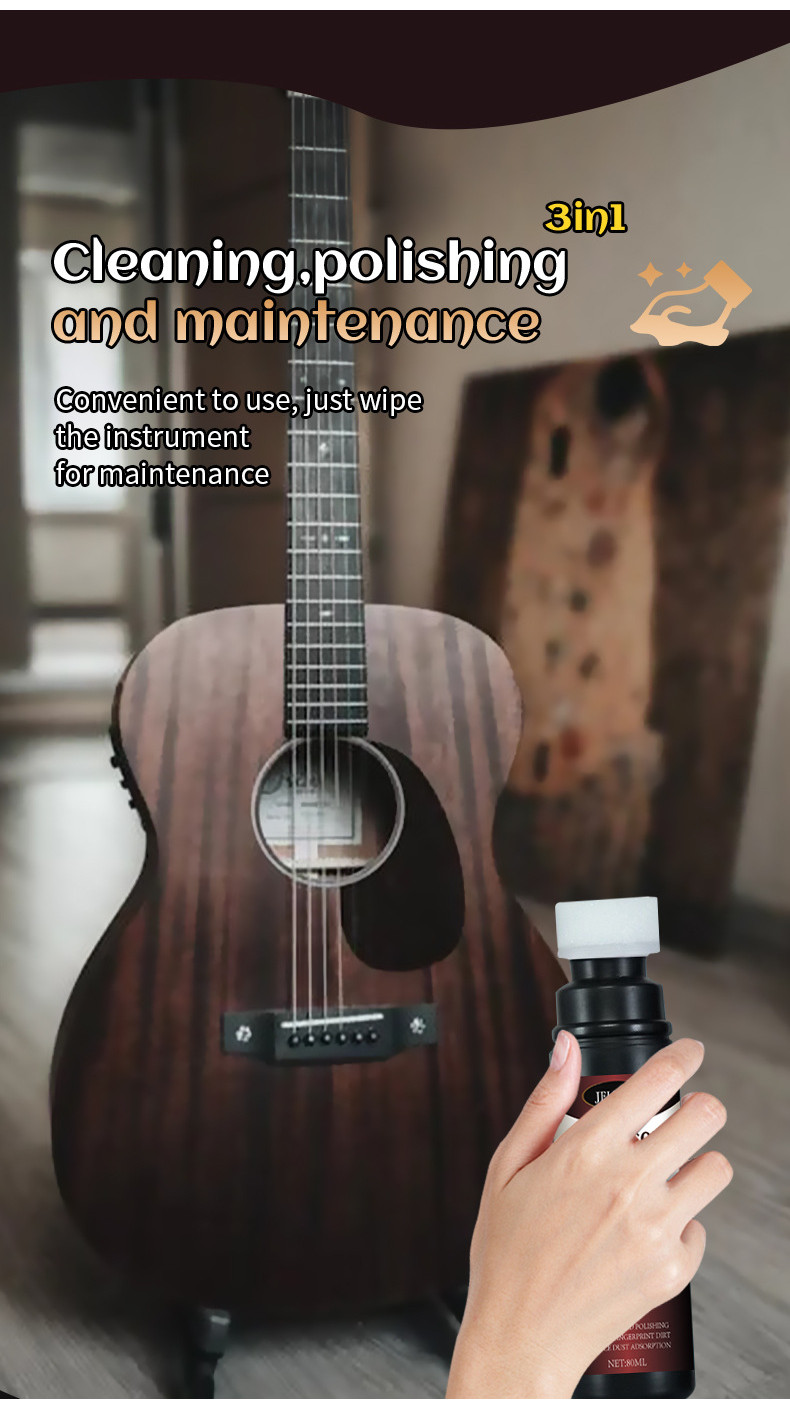 XINPIN*Strings Fingerboard Care Solution Polishing Cleaner Guitar