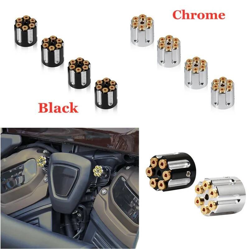 Motorcycle Accessories Spark Plug Head Bolt Topper Engine Cover Caps ...