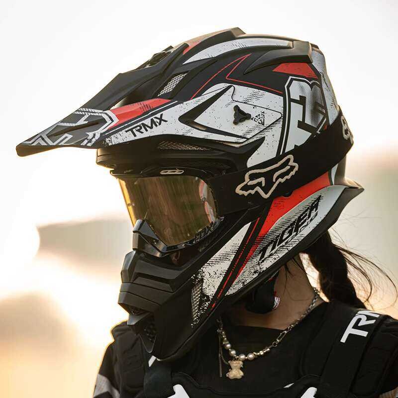 Tiger Off-Road TR Helmet Off-Road Motorcycle Riding Full Helmet Track ...