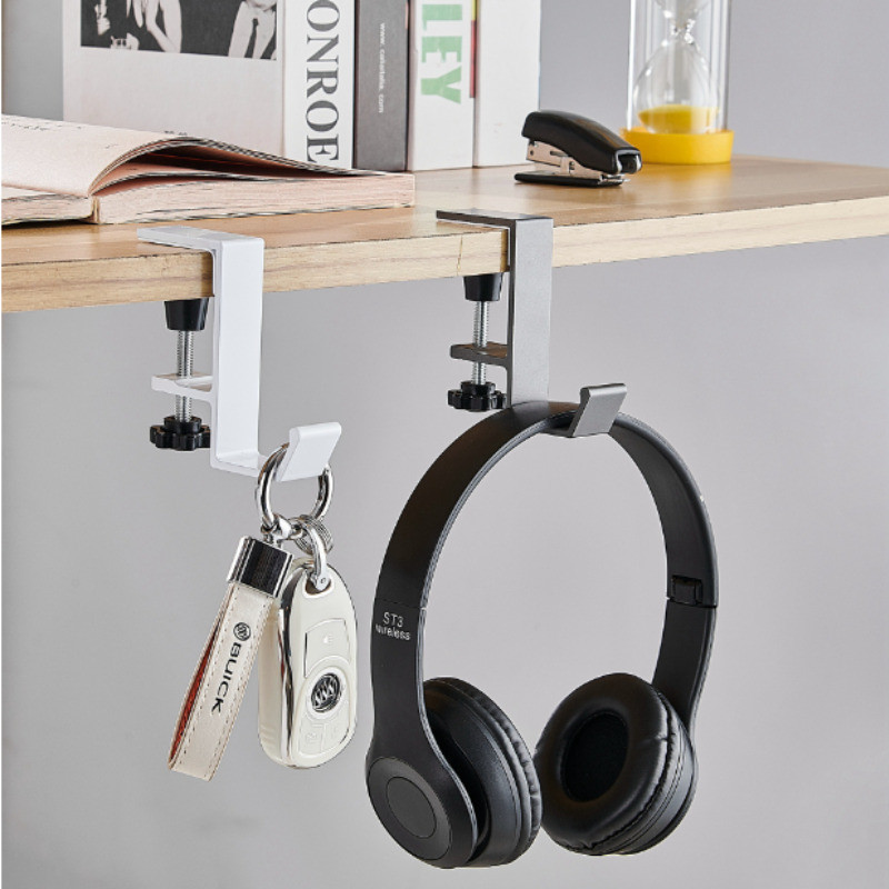 Adjustable Table Fixing Hooks Multifunctional Punch-Free Storage Rack ...