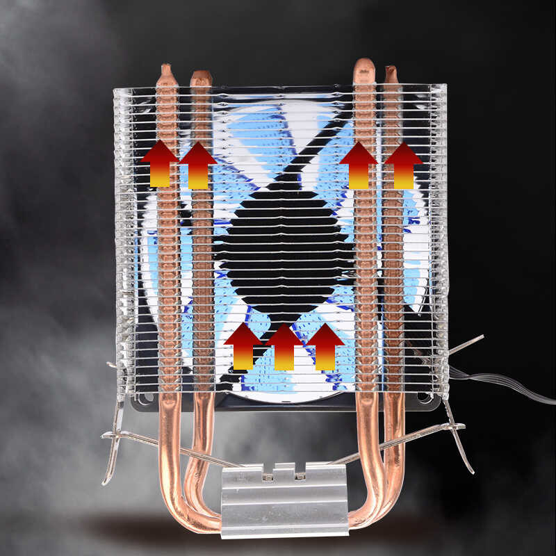 Cooler Master Arrow Shark CPU 9Cm Colorful Light Dual Copper Pipe 2 ...