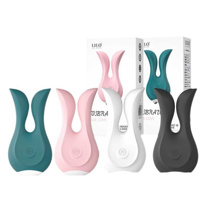 LILO Lele Rabbit Dual-Vibration Vibrator Rechargeable Nipple Clamps ...