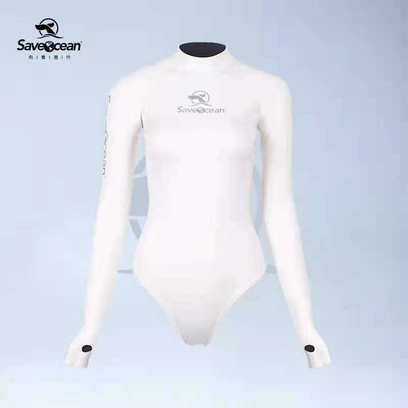 Bestdive Snow Saveocean Moon/Haoyue 2Mm White Bikini Wet Free Diving