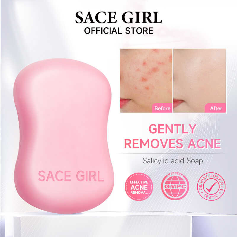 SACE GIRL SALICYLIC ACID Refreshing Acne Soap Niacinamide Centella ...
