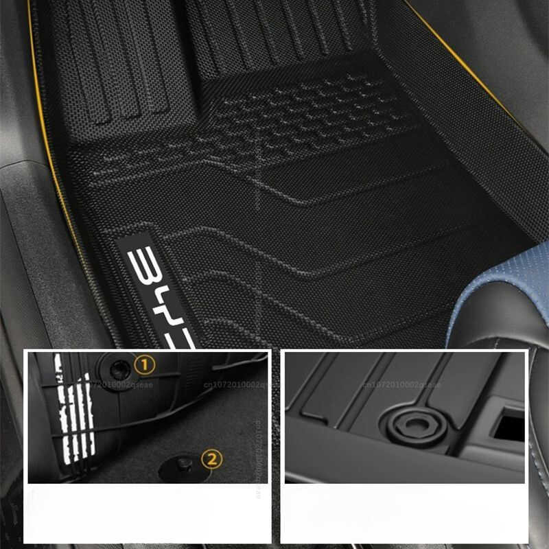 Car Floor Mats For BYD Dmi EV DM 2023 2024 Foot Cushions Song Plus ...