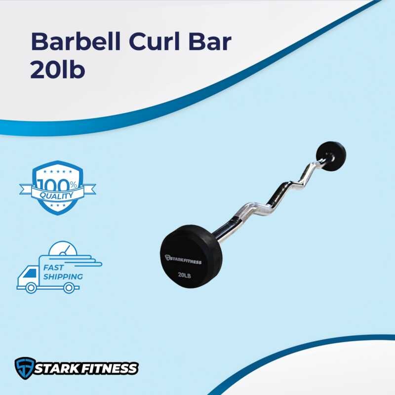Fiess Stark Barbell , Curl Rubber Fixed Barbell Integrated Biceps ...