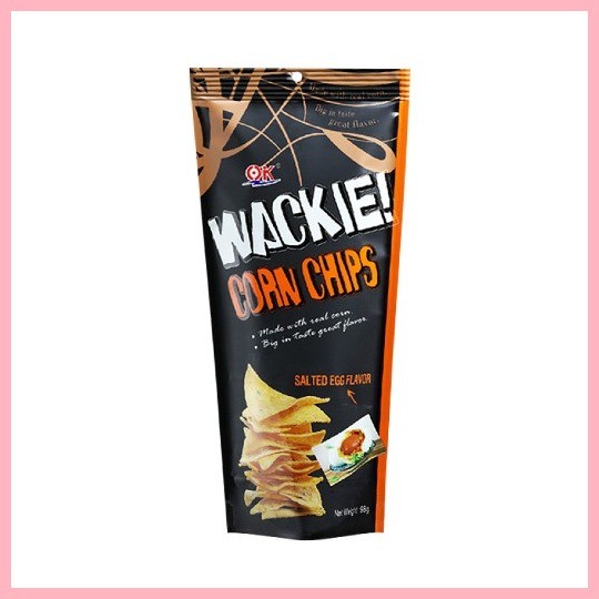 Ok Wackie Corn Chips Salted Egg Flavor 98g [7-Eleven] | Shopee Philippines