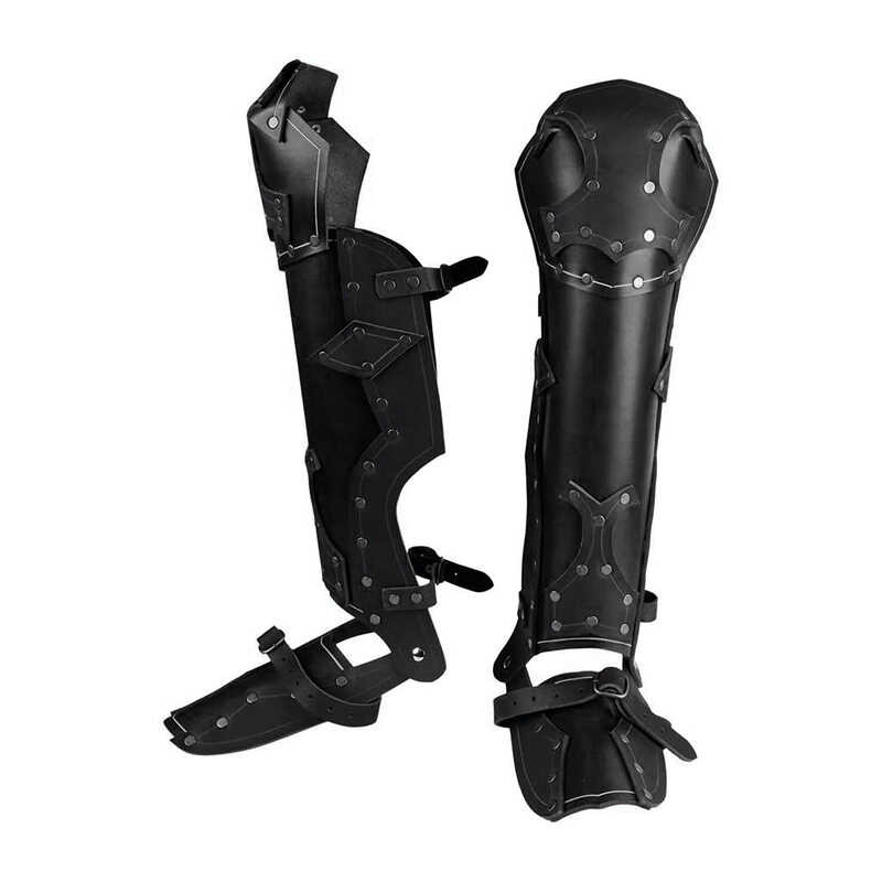 LARP Viking Samurai Ranger Half Chaps Cosplay Action Roleplay Gaiter ...