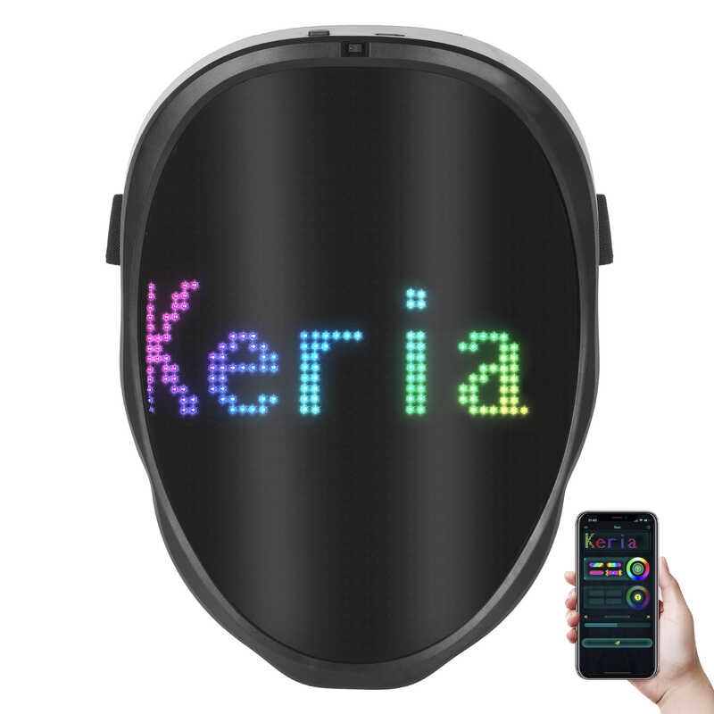 Boywithuke Led Face Changing Mask Gamit Ang Bluetooth Controlled APP ...