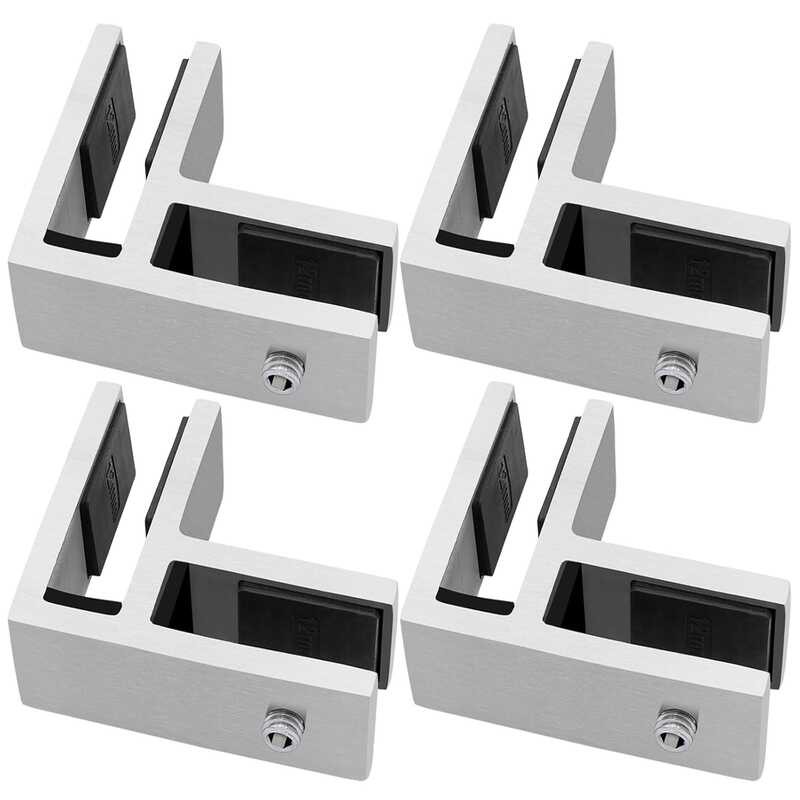 ocean grade Gyykzz railing glass to glass clip, stainless steel 316 ...