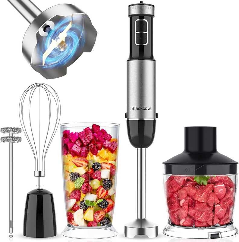handheld immersion Blackcow mixer, stainless steel electric manual ...