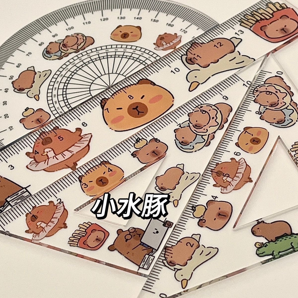 Capabala Learning Ruler Acrylic Material Cute Good-looking Transparent ...