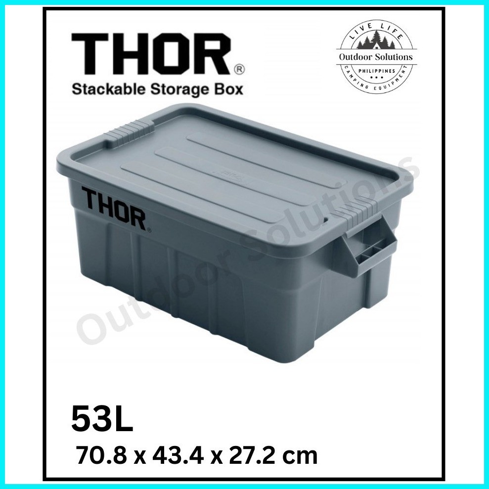 53L THOR Heavy Duty Stackable Storage Box | Shopee Philippines