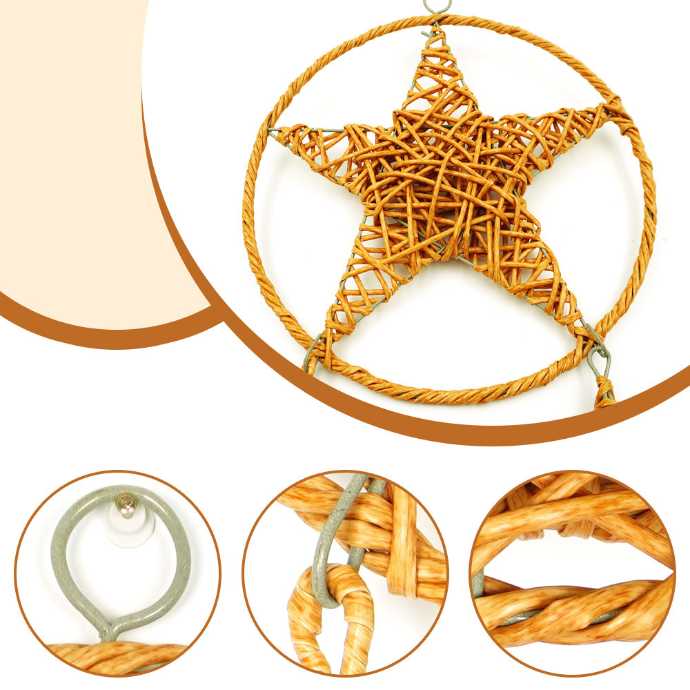 Christmas Parol Lantern Handmade Rattan Hanging Ornament for Home Door ...