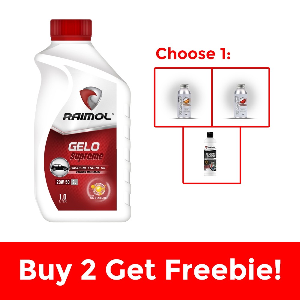 ⊙ RAIMOL GELO SUPREME 1L 20W-50 SL CF MULTI GRADE GASOLINE ENGINE OIL ...