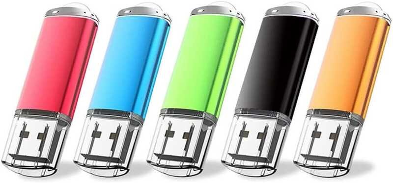 Pack 5-Color 5 128 512 2 4 8 16 32 64 GB USB 256 MB Thumb Drive Bulk ...