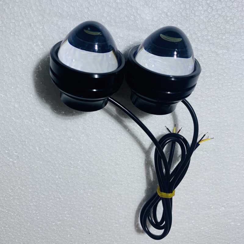 Fish eye Waterproof lens Led Car styg Daytime flashing Aux fog light