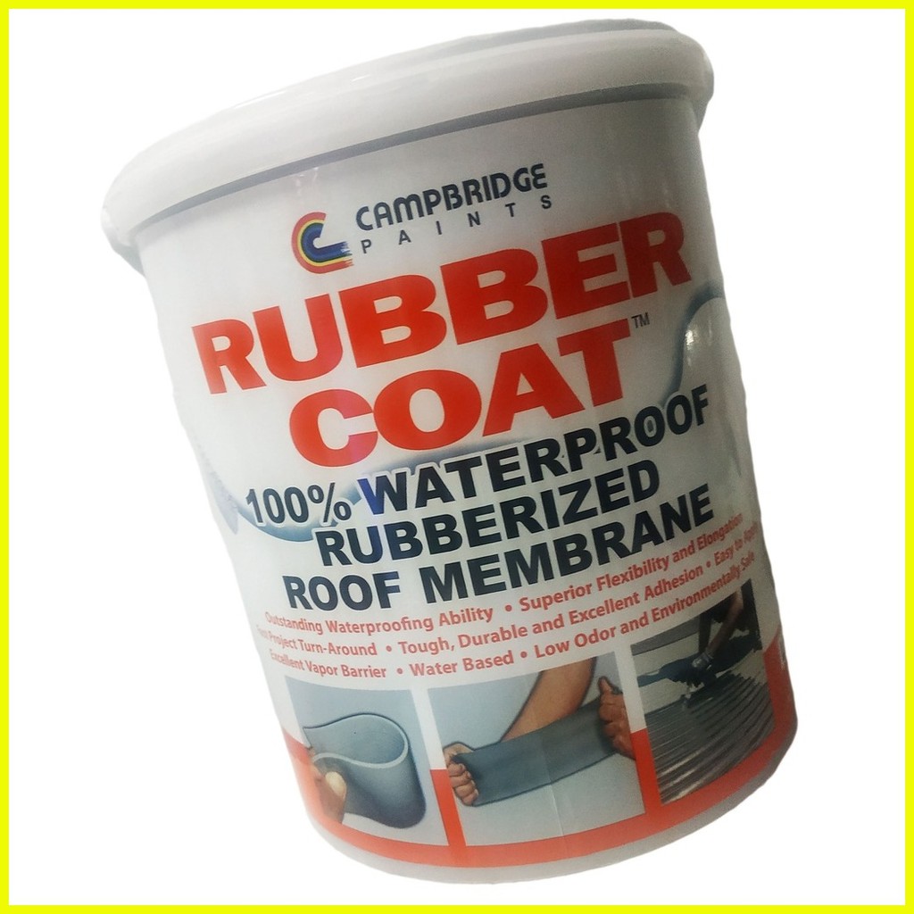 ஐ ∇ CAMPBRIDGE RUBBER COAT 100 WATERPROOF RUBBERIZED ROOF MEMBRANE