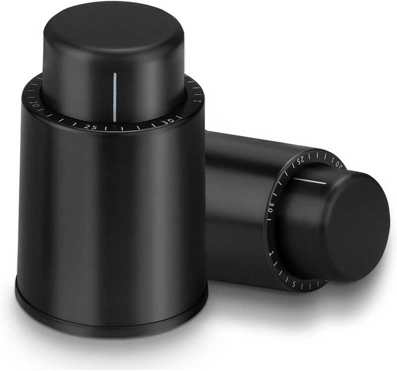 Pack Bottle 2 Stoppers - Reusable Stoppers, Preserver with Time Scale ...