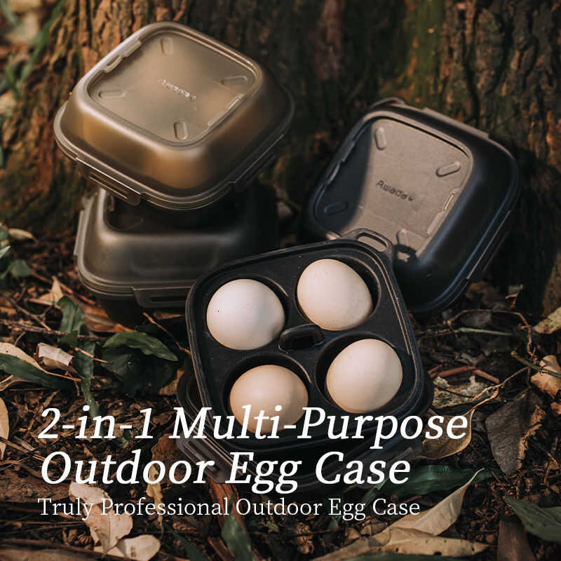 Awada 2 In 1 Multifunctional Egg Container Outdoor Shockproof Egg ...