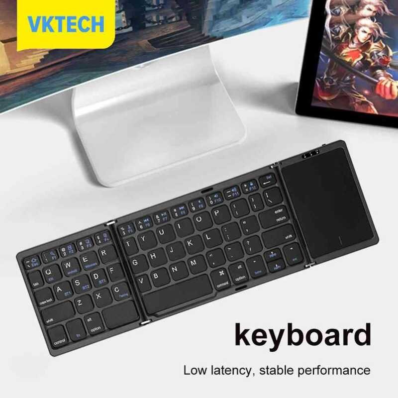 Folding [Vech] Wireless Keyboard 64 Keys Bluetooth-Compatible Keyboard ...