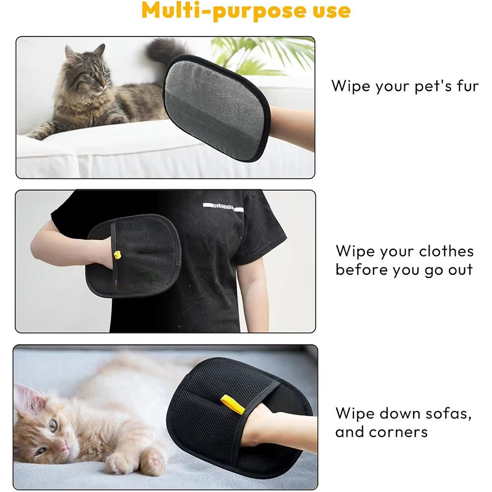 Pet Electrostatic Dehairing Gloves Cat Dog Two-way Brush Hair Remover ... - Anti Static Dog Brush For Fur Removal