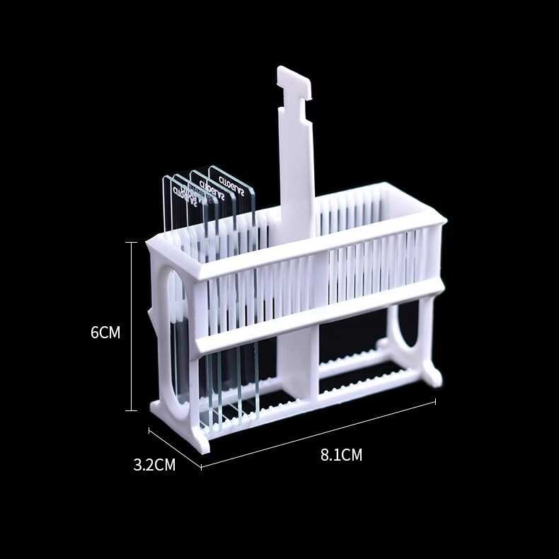 Staining Cylinders Plastic Staining Rack 24 Pieces Plastic Slides ...