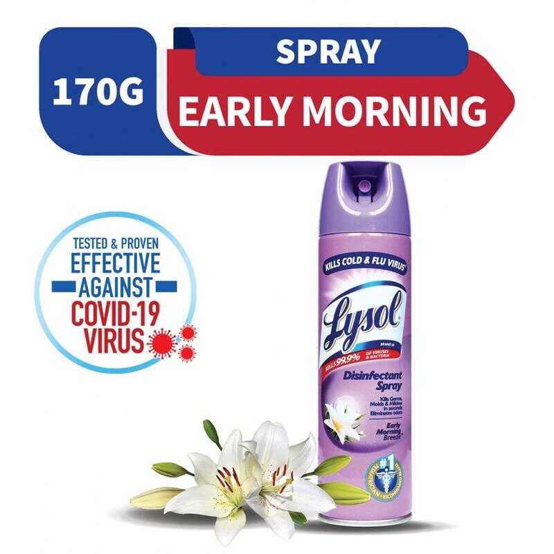 Lysol Breeze Disinfectant Spray 12.5 Oz Early Morning Breeze Scent - View #5