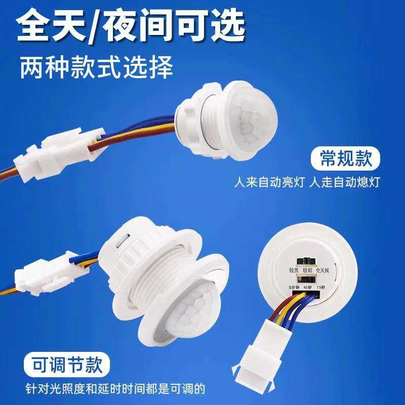 Infrared Human Body Module Corridor Garage Sensor 12V Automatic Light ...