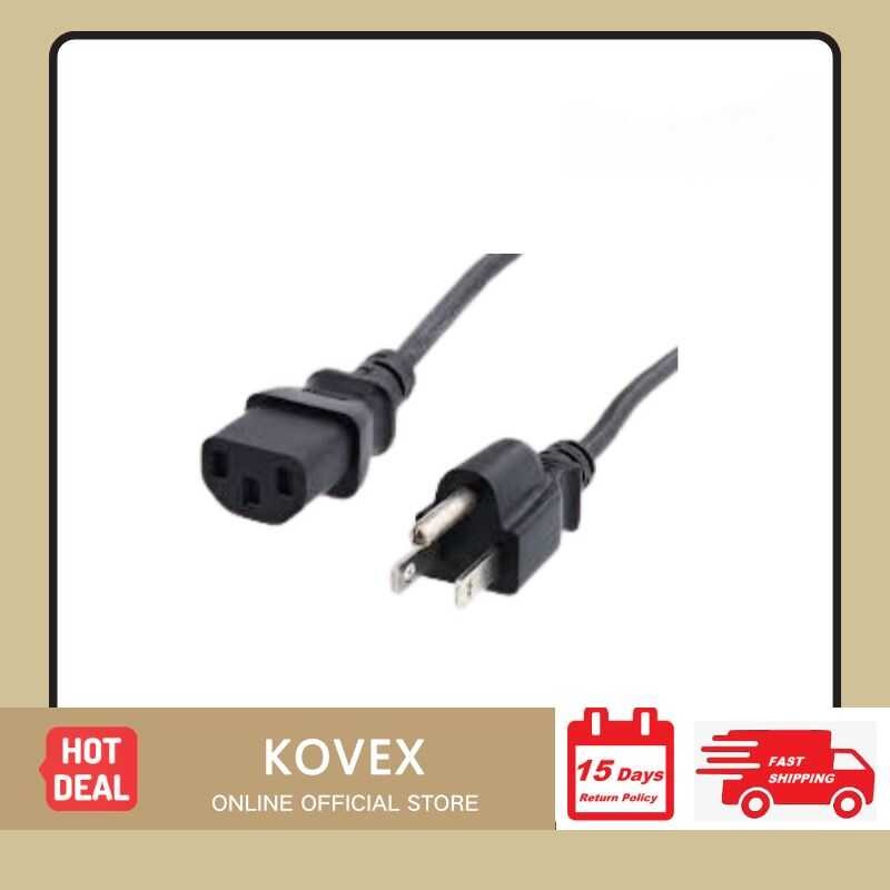 Power Cord 220V / AC CPU US Plug 3 Pin For PC Computer Printer Monitor ...