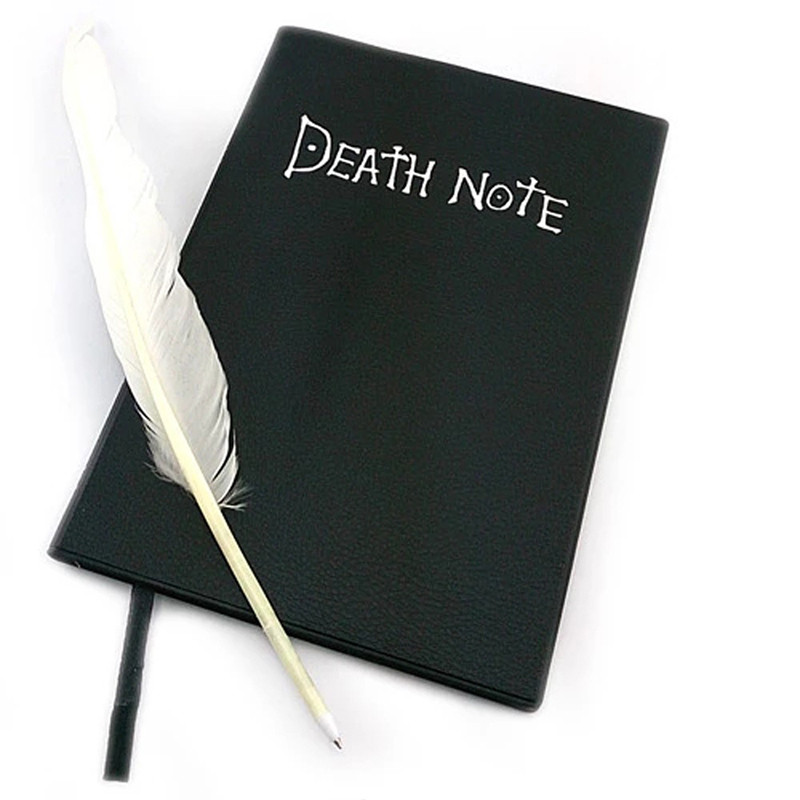 Death Note Cosplay Notebook Feather Pen Book Anime Cartoon Japan ...