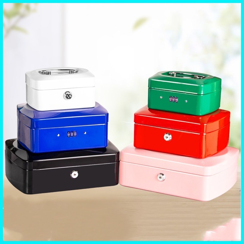 Lockbox portable suitcase password box storage box safe deposit box ...